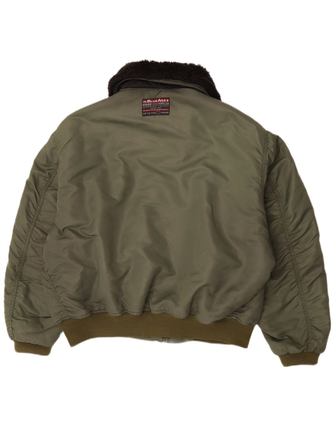 Giubbotto bomber da uomo Carrera UK 40 Large Khaki Colourblock in poliammide