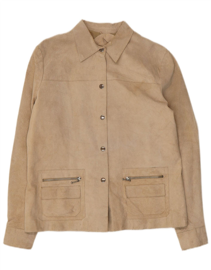 Giacca Donna Scamosciata Conbipel IT 48 XL Pelle Beige