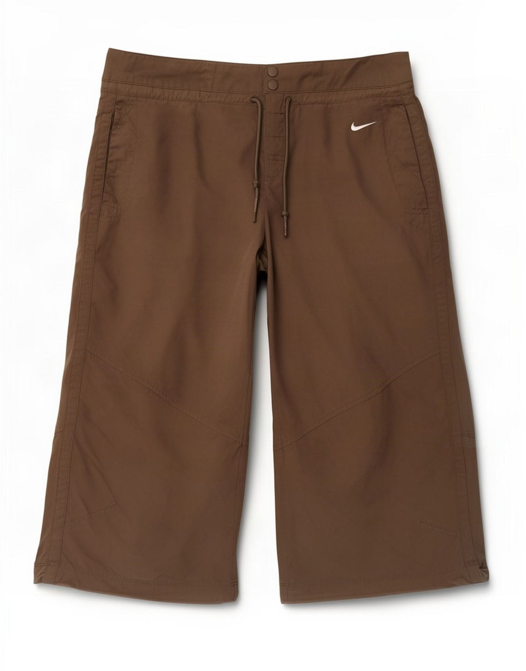 Pantaloni Nike Capri da donna UK 8/10 Small W30 L20 Poliestere marrone