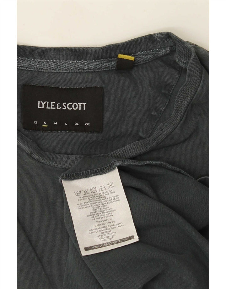T-shirt da uomo Lyle & Scott Top piccola in cotone grigio