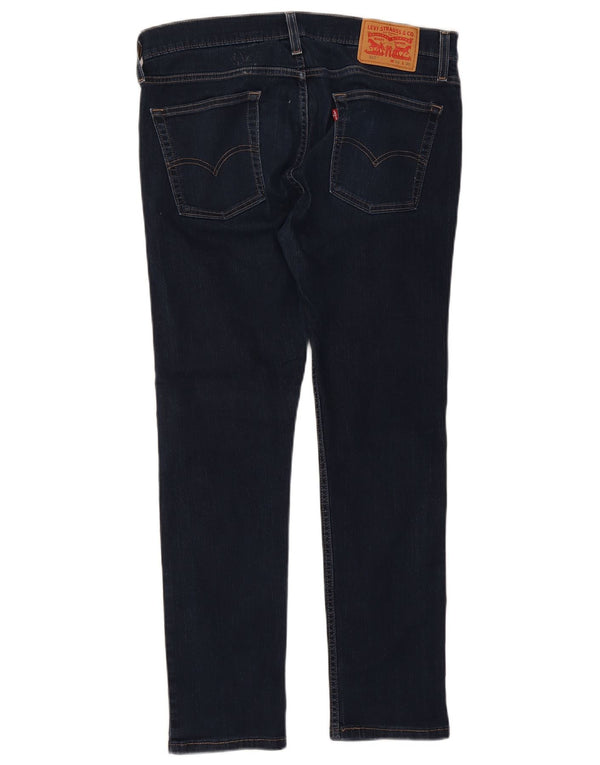 Jeans Levi's Uomo 510 Skinny W34 L30 Cotone Blu Navy