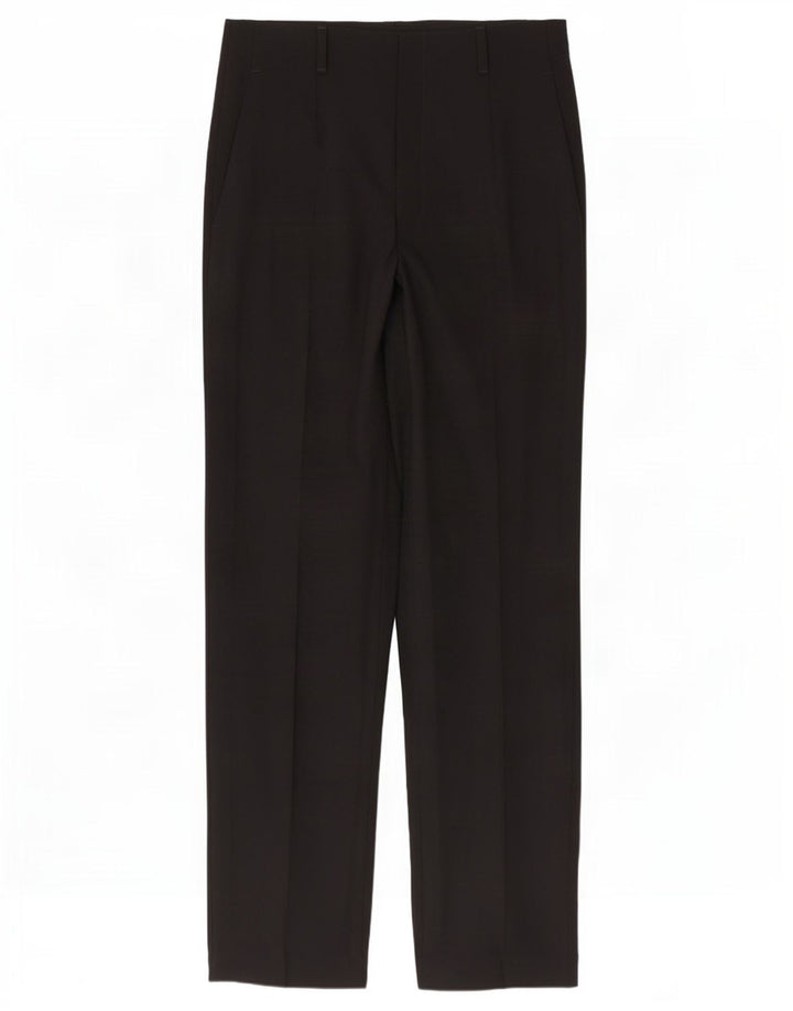 Pantaloni da abito dritti da donna Zara EU 42 Large W32 L34 Poliestere nero