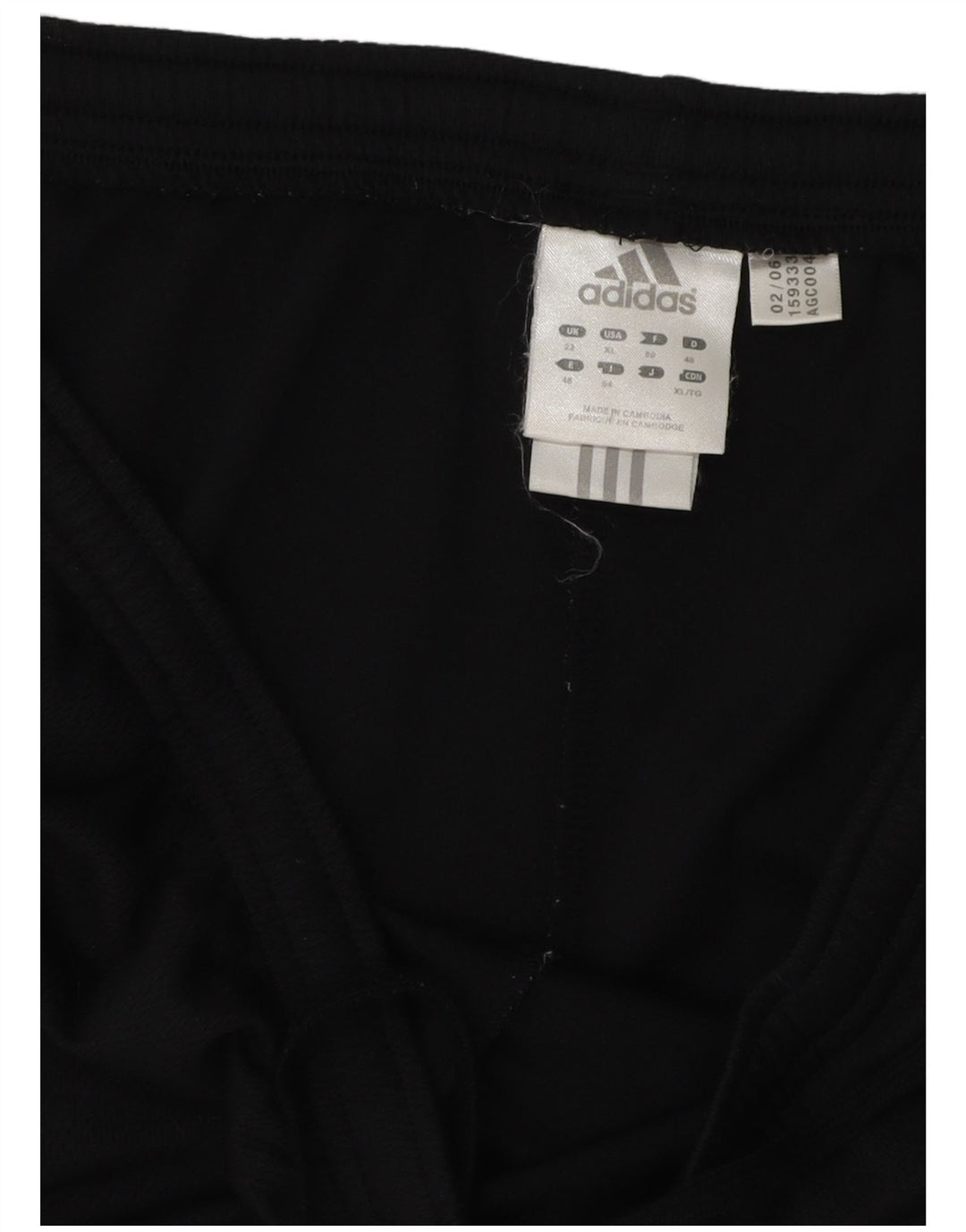 Pantaloncini sportivi ADIDAS da donna UK 22 3XL poliestere nero