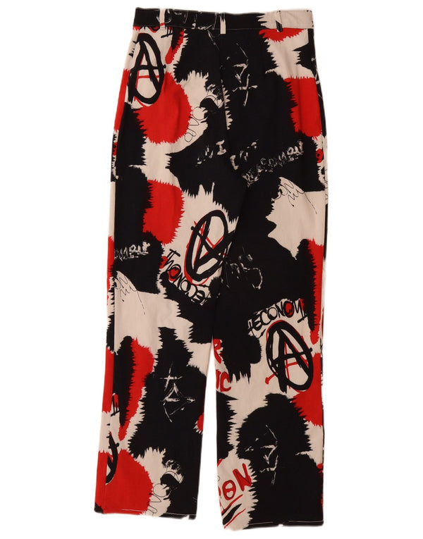 Vintage Womens Graphic Casual Trousers W28 L29 Multicoloured Colourblock