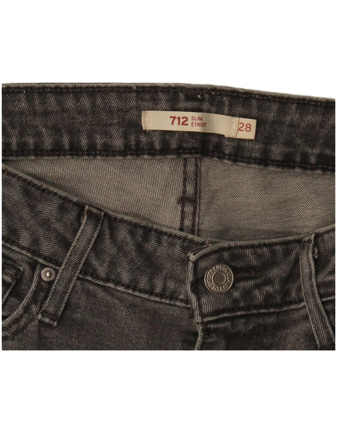 Jeans Levi's 712 Slim da donna W28 L26 Grigi