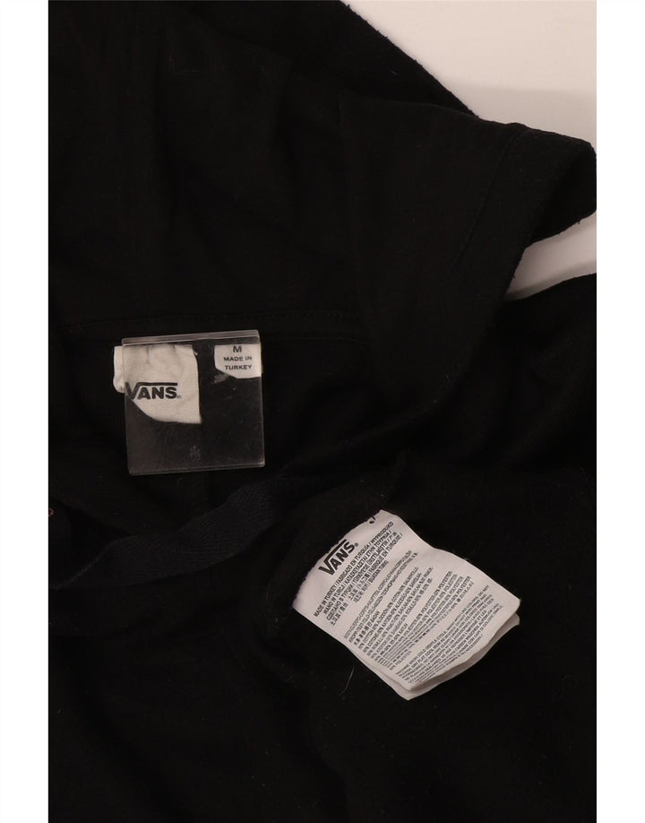 Felpa con cappuccio da uomo Vans, cotone medio nero