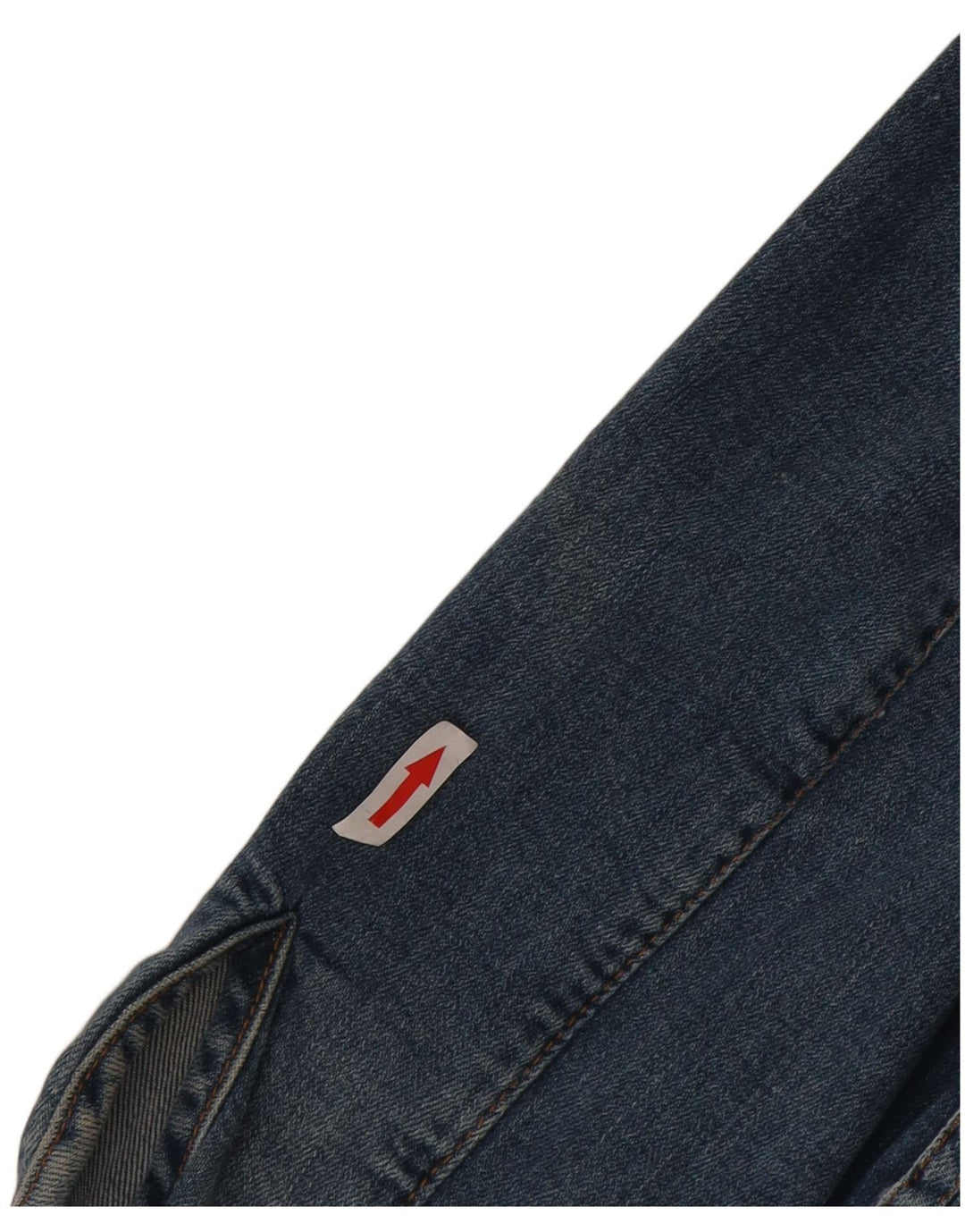Giacca in denim con maniche a 3/4 corta da donna Iceberg IT 46 Large in cotone blu