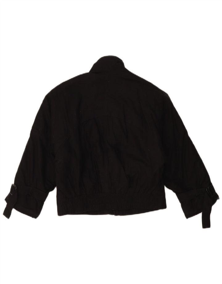 Giubbotto bomber vintage da ragazzo 11-12 anni nero