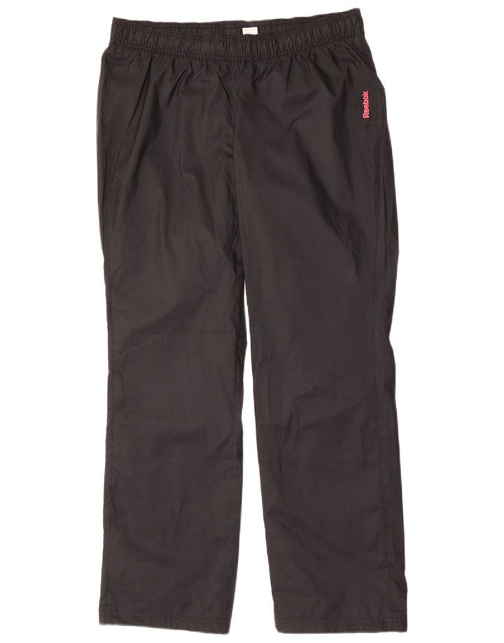 Pantaloni impermeabili Reebok da donna UK 16/18 Large Nero Poliestere