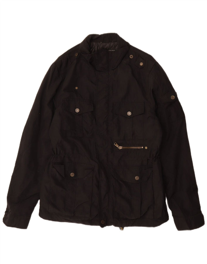 Giacca militare da uomo Calvin Klein Jeans UK 40 Large nylon nero