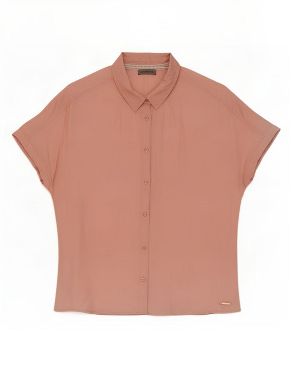 Camicetta a maniche corte da donna Calvin Klein Jeans UK 14 Rosa medio