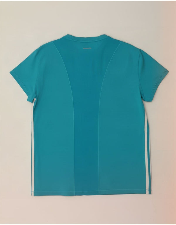 T-shirt Adidas Climacool da donna Top UK 20/22 XL nylon blu
