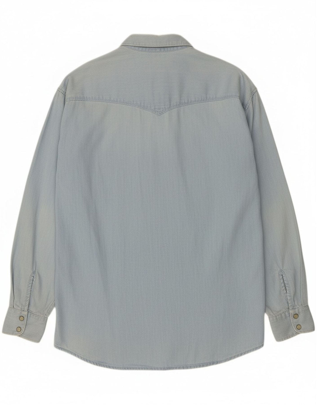 Camicia di jeans da uomo uniforme XL in cotone blu