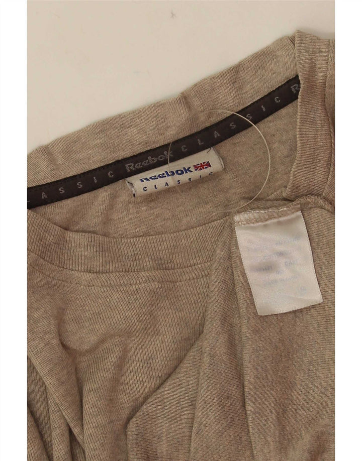 T-shirt Reebok da uomo Top XS in cotone grigio
