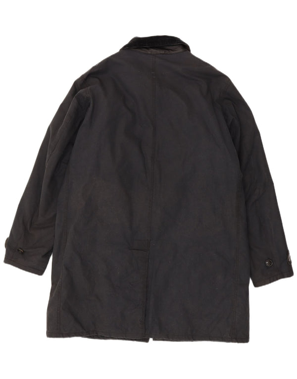 Barbour Cappotto da uomo in cotone cerato tartan UK 42 XL Blu Navy