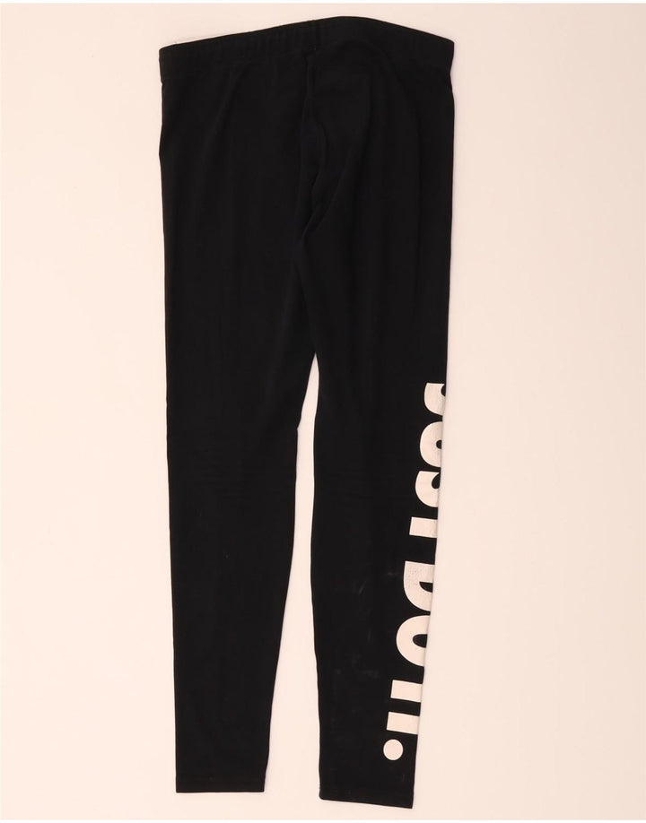 Leggings grafici da donna Nike UK 12 cotone medio nero