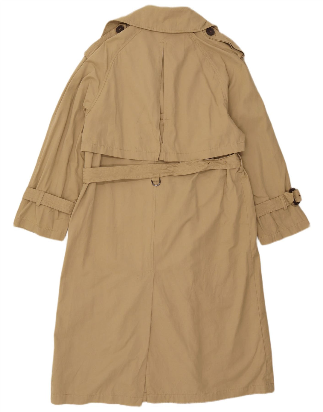 Trench oversize da donna Zara UK 6 XS Poliestere beige
