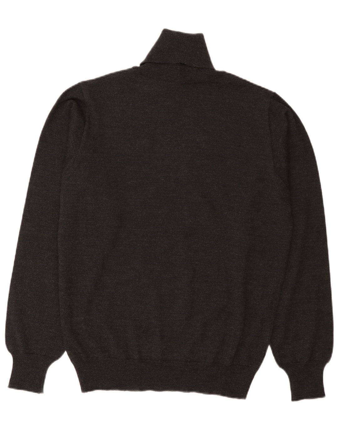 IL GRANCHIO Maglione uomo collo alto maglione lana grigio medio