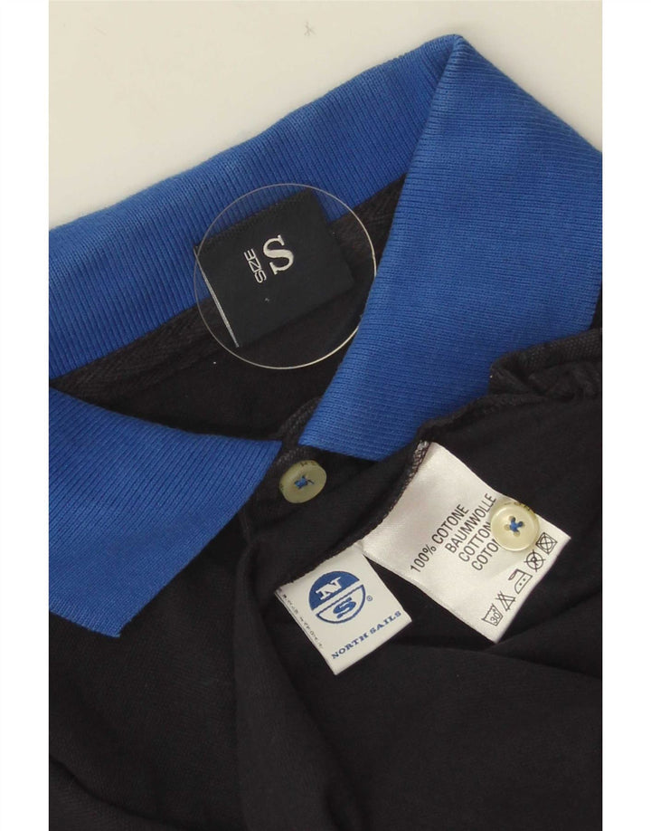 Polo da uomo North Sails Small in cotone color block blu navy