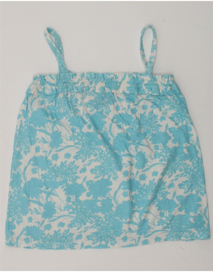 GAP Girls Crop Cami Top 7-8 Years Medium  Blue Floral | Vintage Gap | Thrift | Second-Hand Gap | Used Clothing | Messina Hembry 