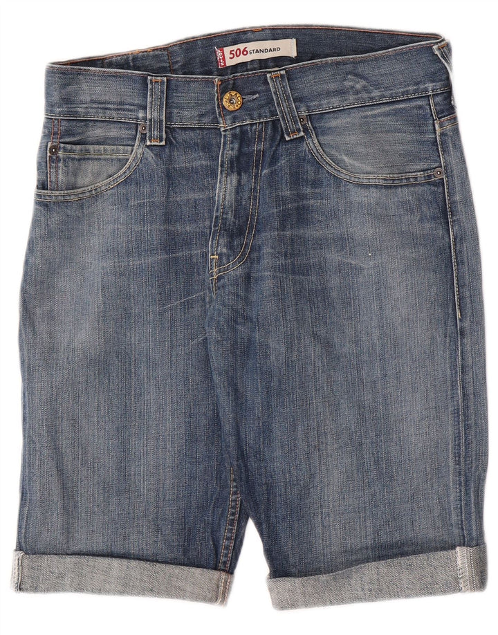 Pantaloncini di jeans Levi's 506 da uomo W31 cotone blu medio