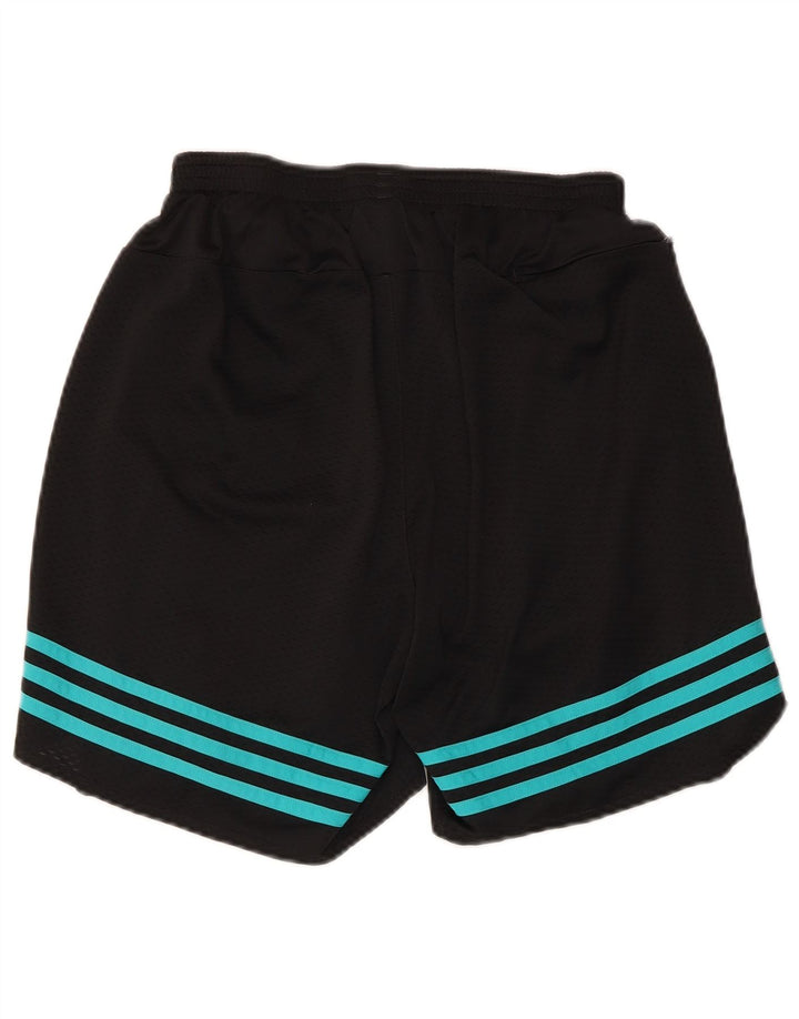 Pantaloncini sportivi da uomo Adidas medi neri in poliestere