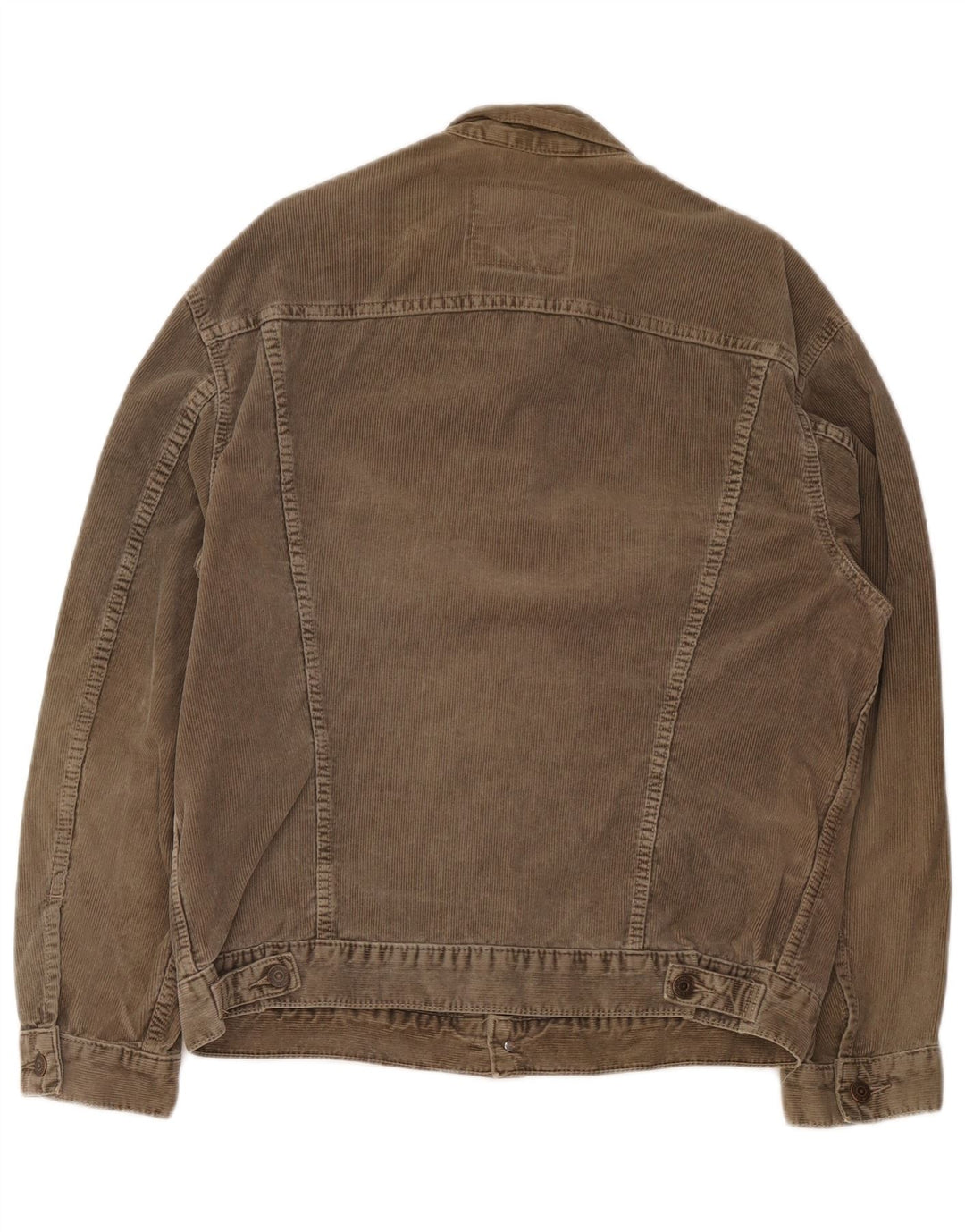 Giacca da donna in velluto a coste Levi's UK 40 grande cotone marrone