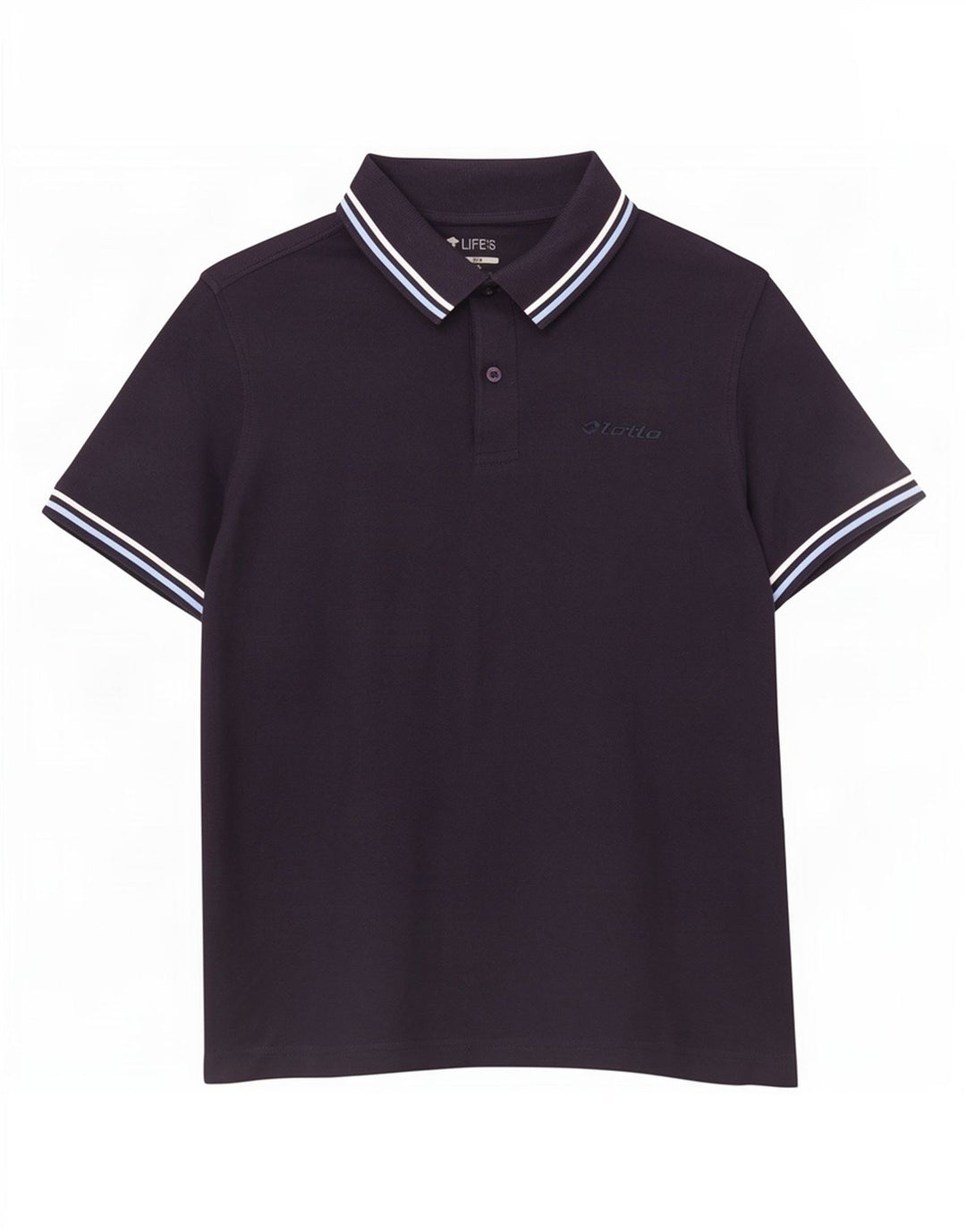 Polo da uomo Lotto Small in cotone blu navy