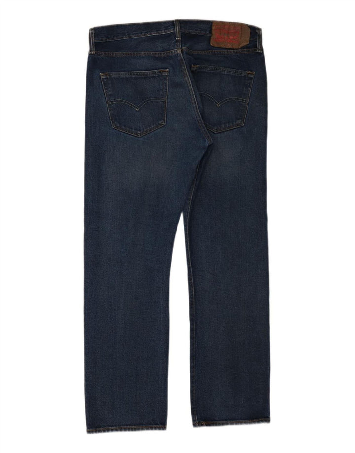 Jeans dritti da uomo Levi's W33 L30 in cotone blu navy