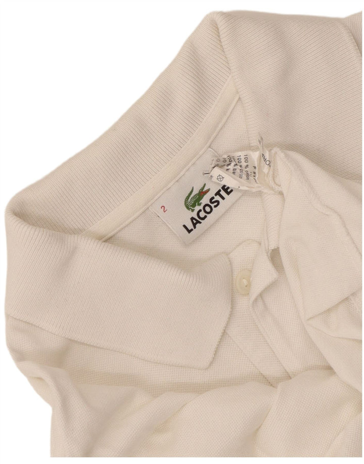 Polo da uomo Lacoste taglia 2 XS in cotone bianco