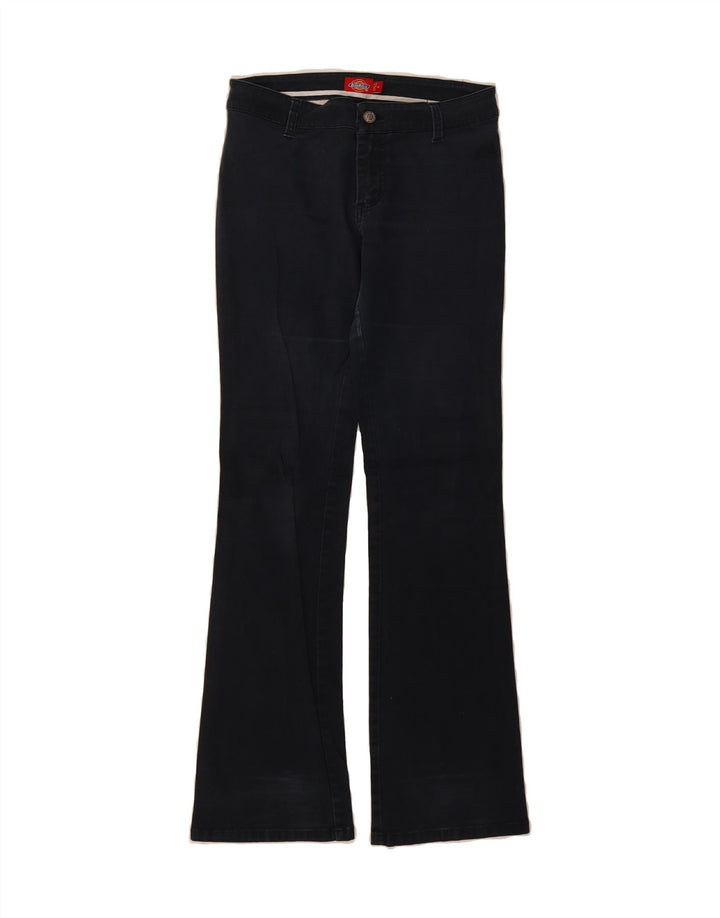 DICKIES Womens Bootcut Casual Trousers US 5 Medium W28 L30 Navy Blue Vintage Dickies and Second-Hand Dickies from Messina Hembry 