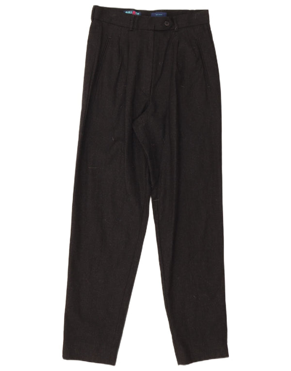 Pantaloni da abito con pedge da donna Balloon IT 42 Medium W27 L28 Lana nera
