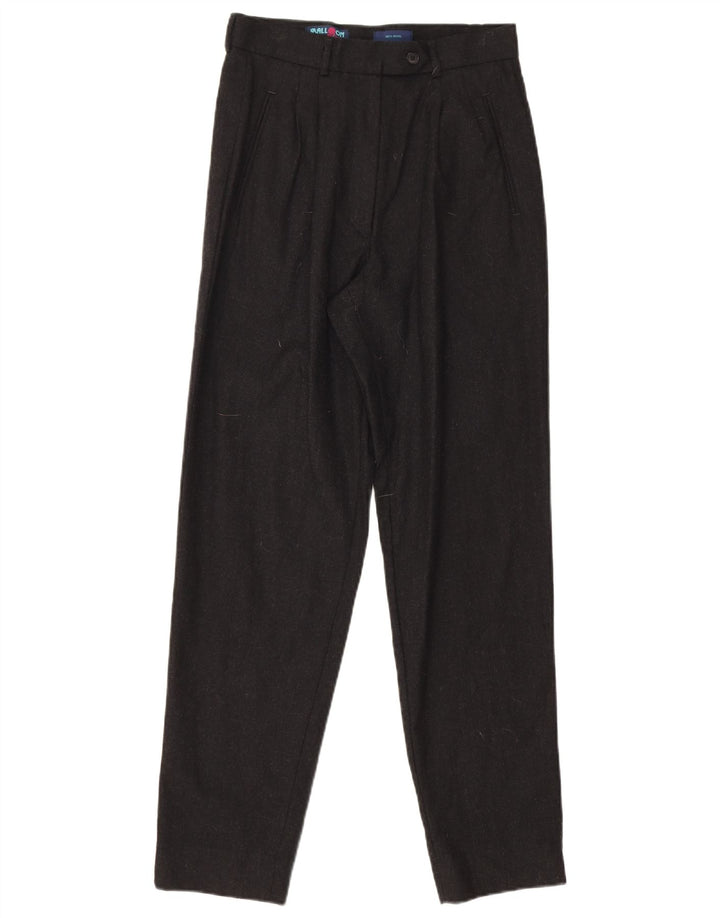Pantaloni da abito con pedge da donna Balloon IT 42 Medium W27 L28 Lana nera