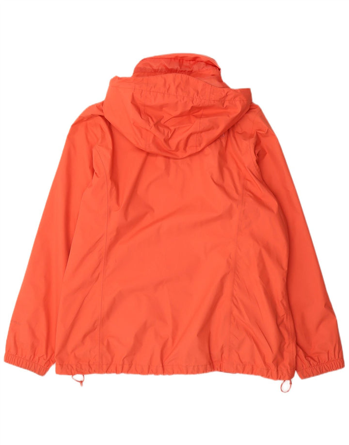 THE NORTH FACE Giacca antipioggia da donna con cappuccio UK 20 2XL Nylon arancione