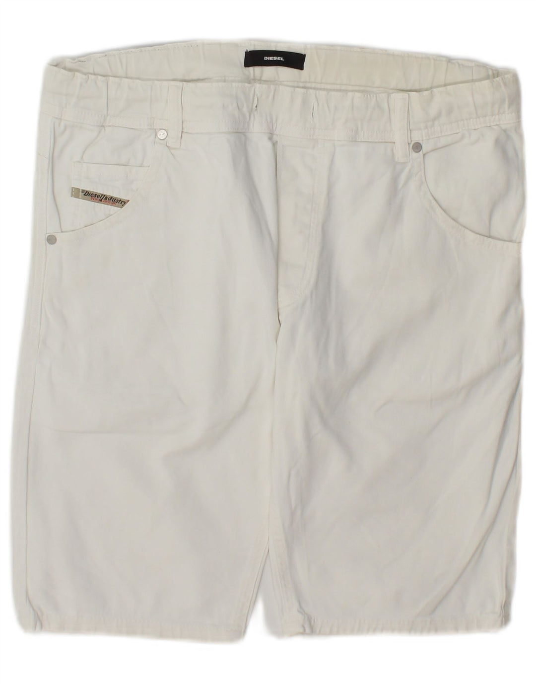 Pantaloncini casual da donna Diesel UK 14 Large W34 bianchi