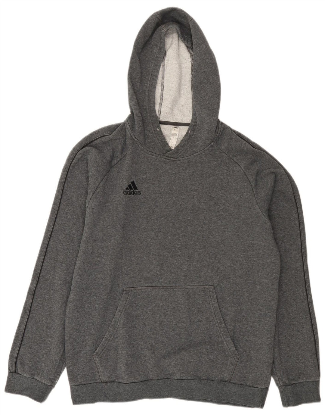 Maglione con cappuccio da uomo ADIDAS grande in cotone grigio