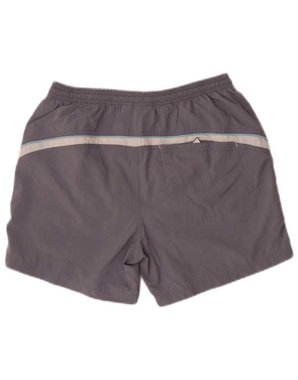 Pantaloncini da bagno Adidas da ragazzo 15-16 anni in poliestere color block grigio