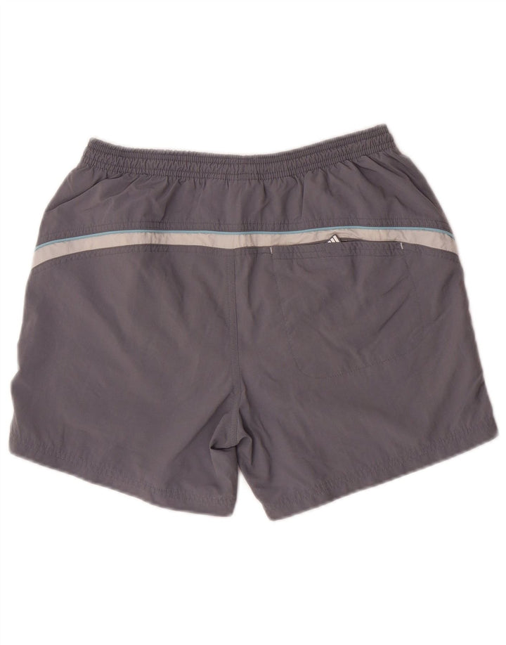 Pantaloncini da bagno Adidas da ragazzo 15-16 anni in poliestere color block grigio