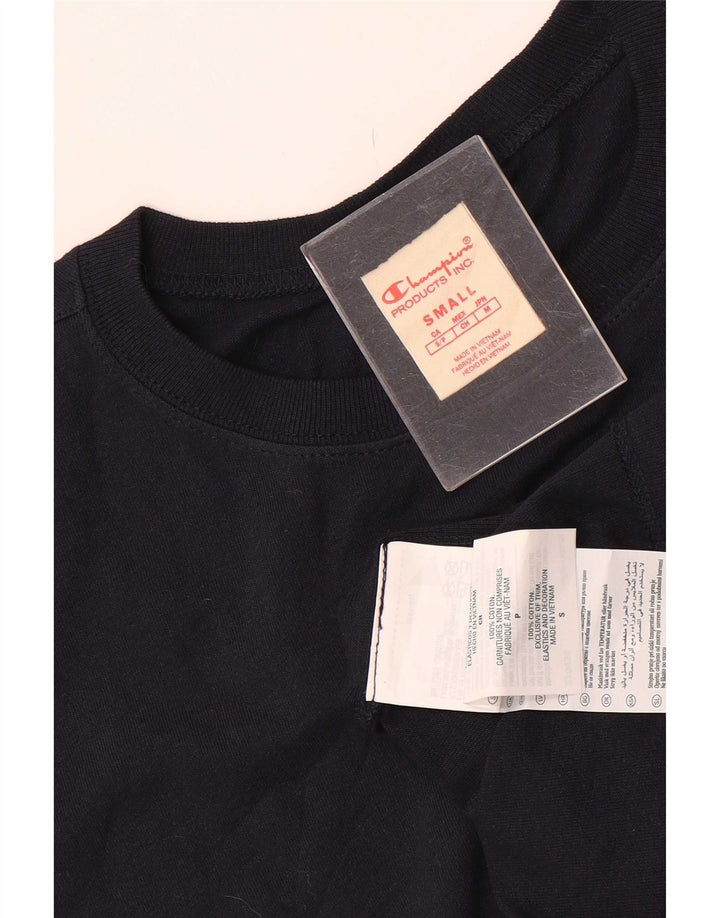 T-shirt da uomo Champion Top Small in cotone blu navy