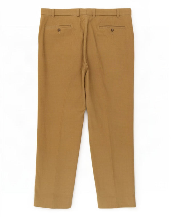 Pantaloni dritti in velluto a coste da uomo Marks & Spencer W38 L29 cotone beige