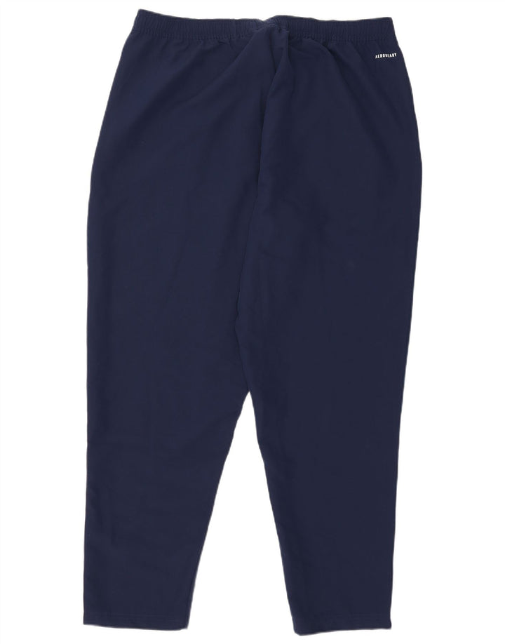 Pantaloni da tuta Adidas Aeroready da uomo XL in poliestere blu navy