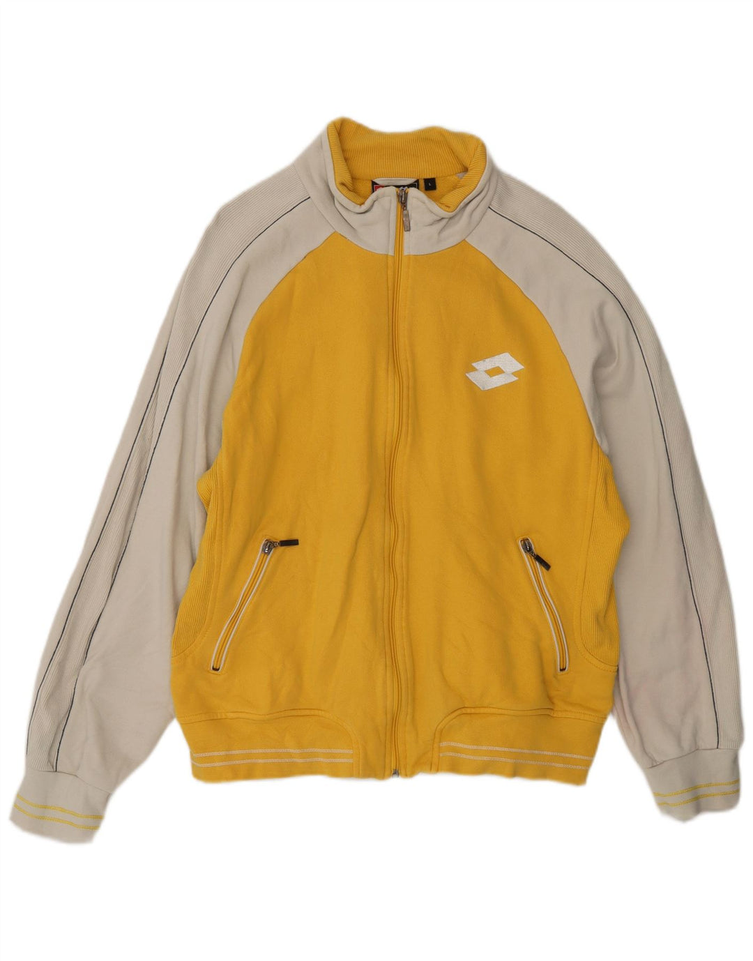 Giacca da tuta da donna LOTTO UK 16 Large Yellow Colourblock