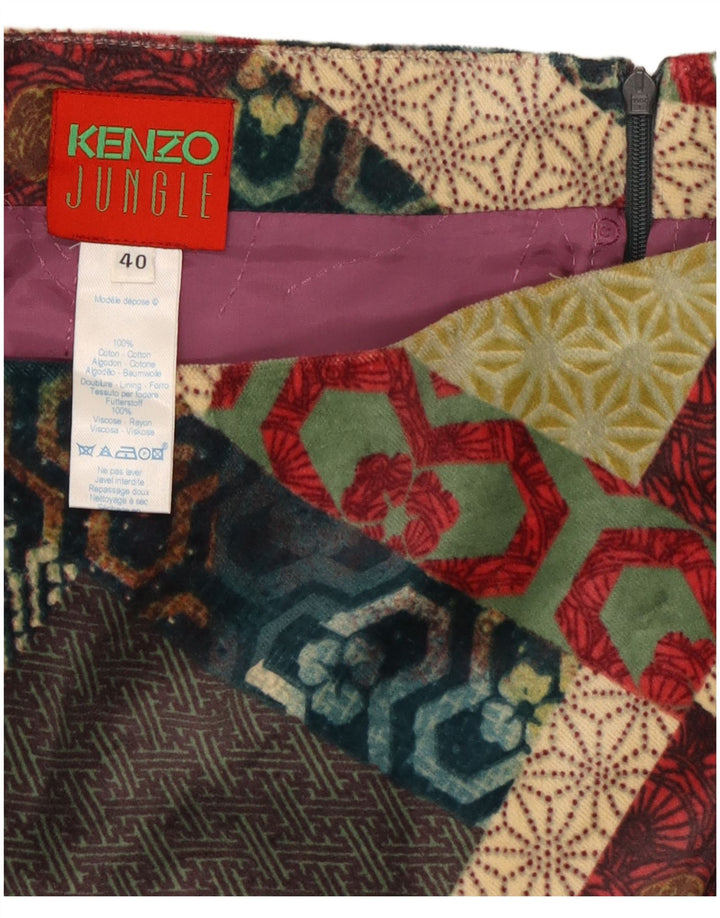 Gonna asimmetrica da donna Jungle Kenzo IT 40 Small W28 multicolore Bohemi