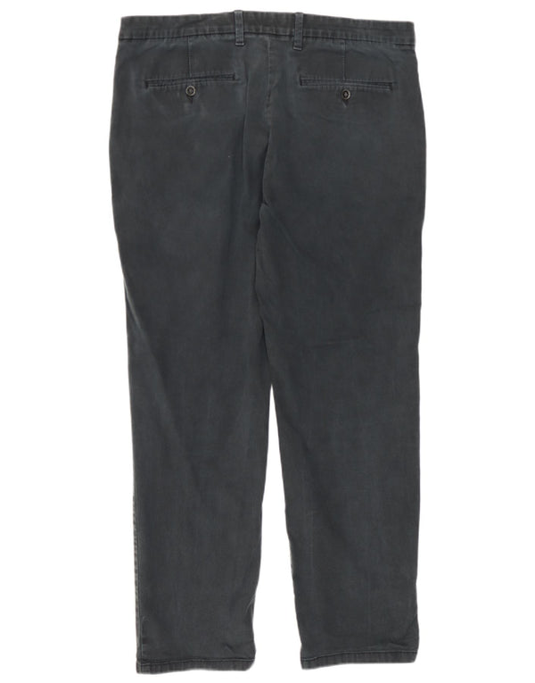 Pantaloni chino dritti vestibilità regolare da uomo Marks & Spencer W36 L29 Grigi