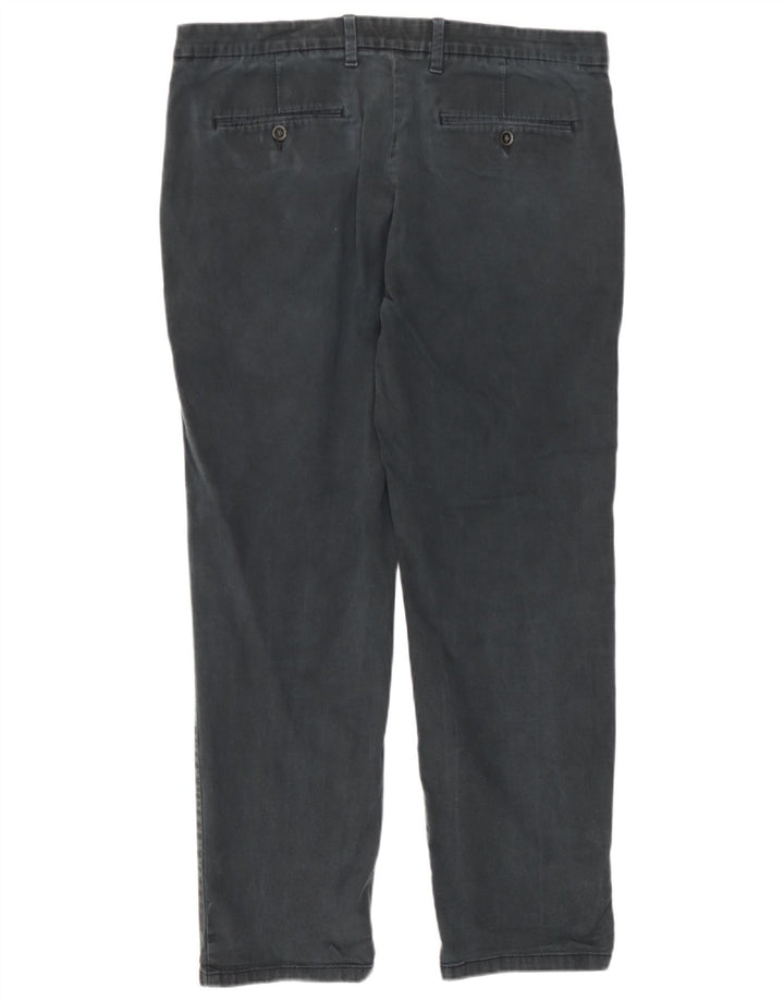 Pantaloni chino dritti vestibilità regolare da uomo Marks & Spencer W36 L29 Grigi