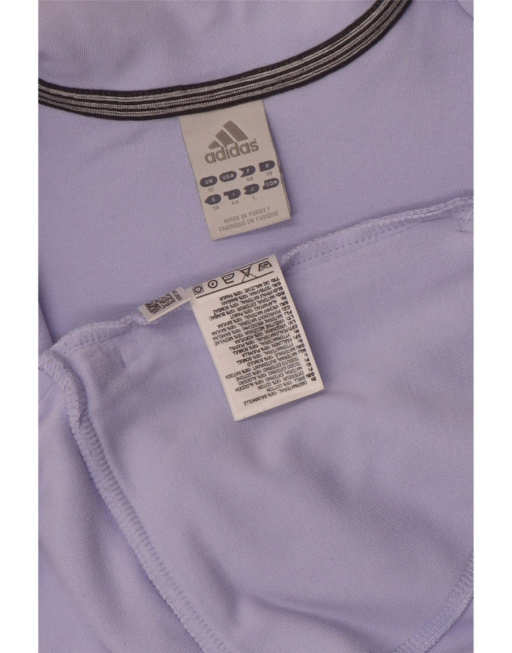 Giacca da tuta da donna Adidas UK 12 cotone viola medio