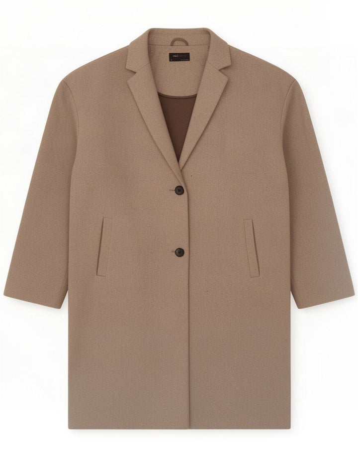 Soprabito oversize da donna Marks & Spencer UK 20 2XL poliestere grigio