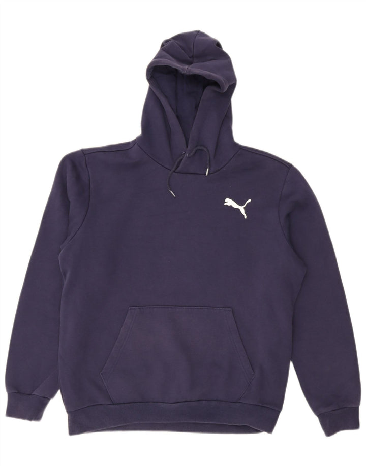 Felpa con cappuccio da uomo Puma media blu navy