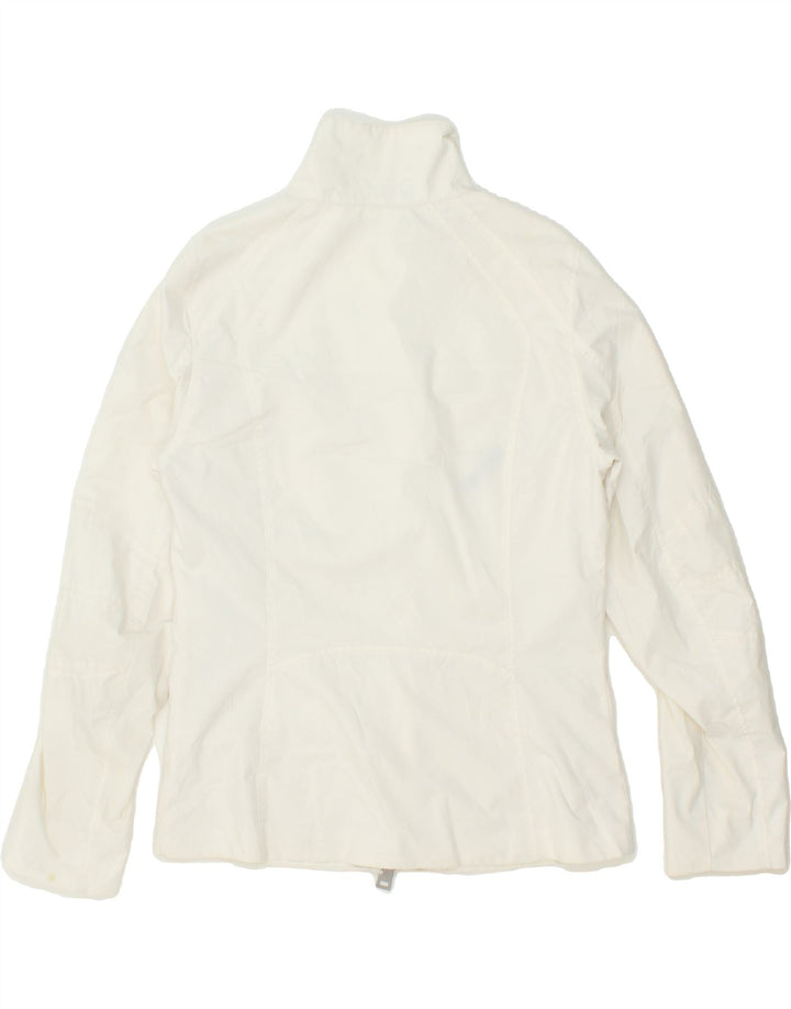 NORTH SAILS Womens Windbreaker Jacket UK 14 Medium White Polyester Vintage North Sails and Second-Hand North Sails from Messina Hembry 