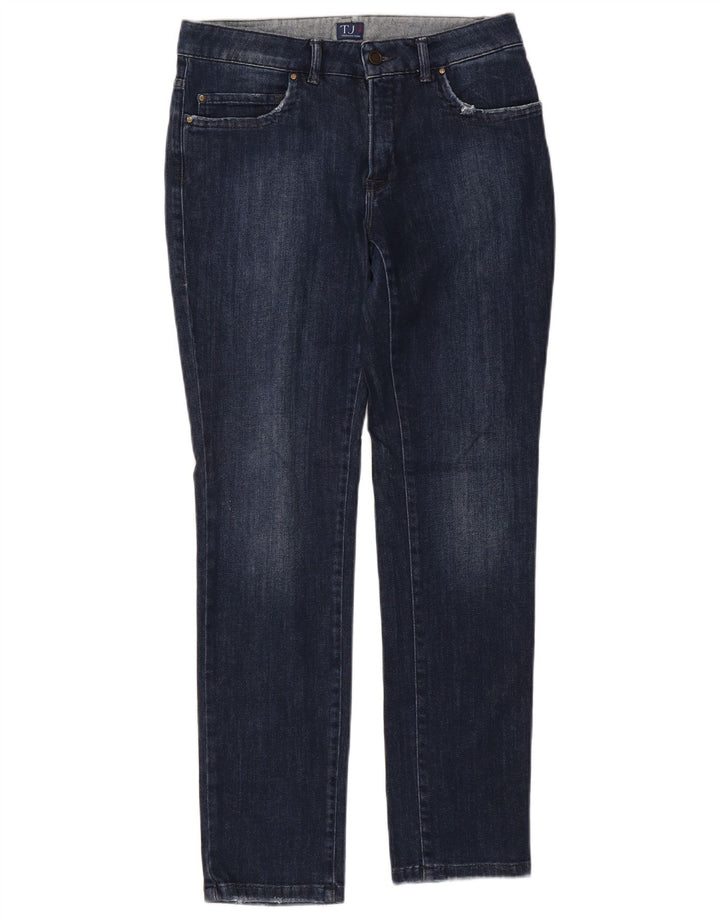 Jeans Donna Slim TRUSSARDI W29 L30 Blu Navy Cotone
